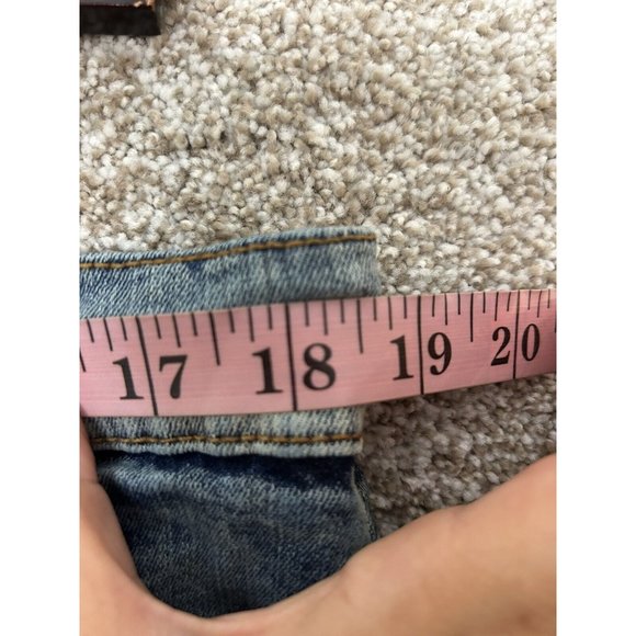 AHP Another Hype Piece Men's Mid Rise Light Wash Denim Patchwork Jeans Sz 38X33 - Picture 3 of 7